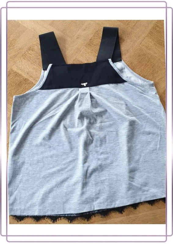 Top floreado LMV La Moda Es Para Ti T36 encaje y cremallera – photo 3